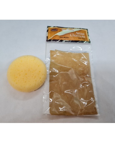 Synthetic sponge /chamois set