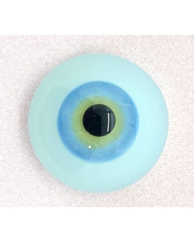 Lauscha FLAT SKY BLUE- Blue sclera - Small Iris