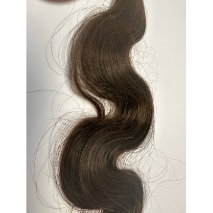 Human Wavy hair - Dark Brown