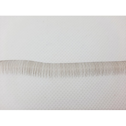 Ciglia 10 cm - Light Brown - Clear thread